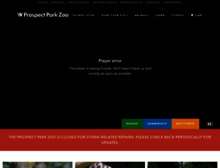 prospectparkzoo.com screenshot