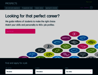 prospects.ac.uk screenshot