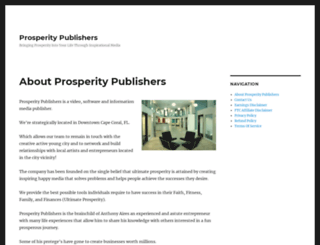 prosperitypublishers.com screenshot