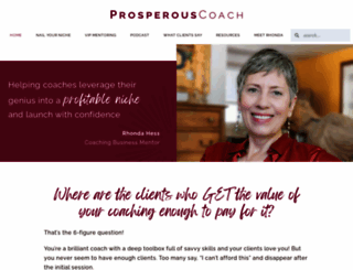 prosperouscoachblog.com screenshot