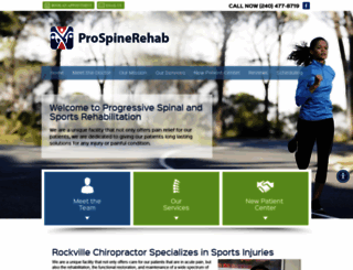 prospinerehab.com screenshot