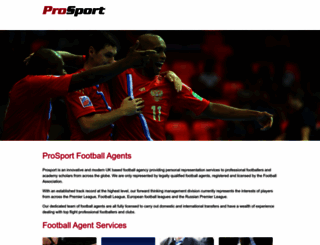 prosportmanagement.co.uk screenshot