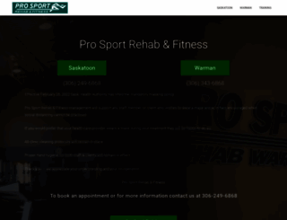 prosportrehab.com screenshot