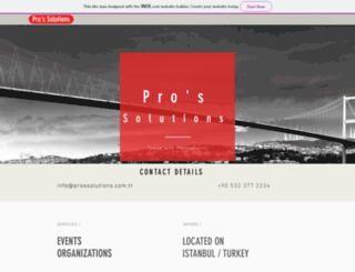 prossolutions.com.tr screenshot