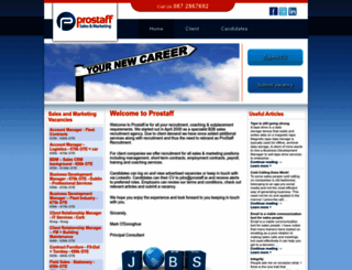 prostaff.ie screenshot