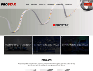 prostar-lighting.com screenshot