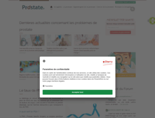 prostate.fr screenshot