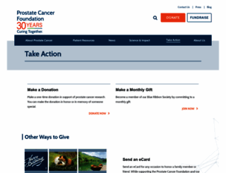prostatecancerstore.org screenshot