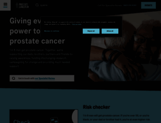 prostatecanceruk.org screenshot