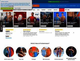 proswimwear.co.uk screenshot