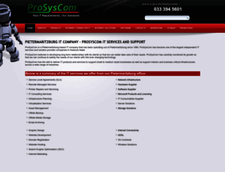 prosyscom.co.za screenshot