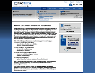 protechcomputersolutions.com screenshot