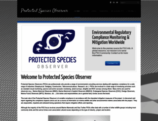 protectedspeciesobserver.com screenshot