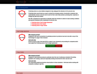 protectingactors.org screenshot