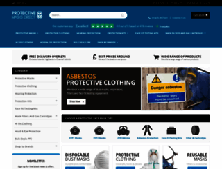 protectivemasksdirect.co.uk screenshot