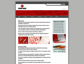 proteinbiotechnologies.com screenshot