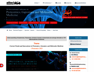 proteomics.alliedacademies.com screenshot