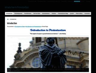 protestantism.co.uk screenshot