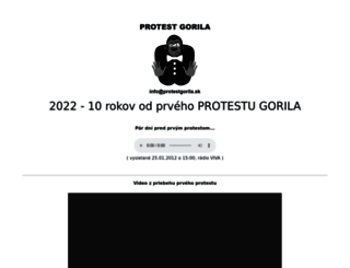 protestgorila.sk screenshot