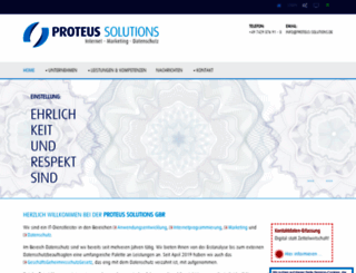 proteus-solutions.de screenshot