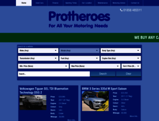protheroes.co.uk screenshot
