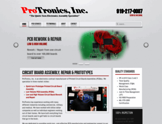 protronics-inc.com screenshot