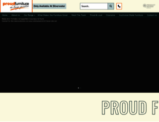 proudfurniture.com.au screenshot
