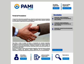 proveedores.pami.org.ar screenshot