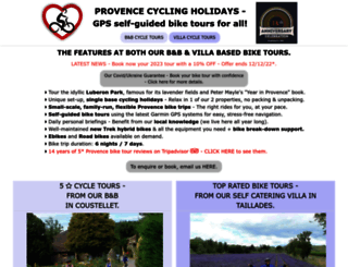 provence-cycling-holidays.com screenshot