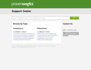 provenworks.desk.com screenshot
