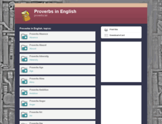 proverbs.tel screenshot