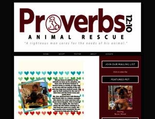 proverbs1210.rescuegroups.org screenshot