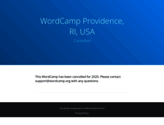 providence.wordcamp.org screenshot