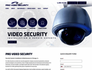 provideosecurity.com screenshot