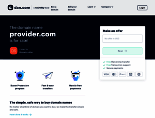 provider.com screenshot