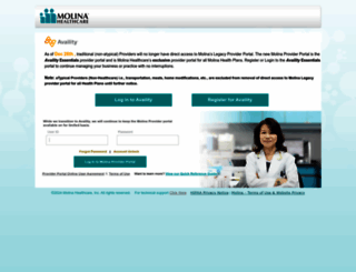 provider.molinahealthcare.com screenshot