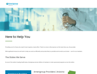 providers.amerigroup.com screenshot