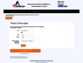 providersearch.ameriplanusa.com screenshot