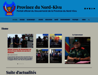provincenordkivu.cd screenshot