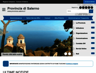 provincia.salerno.it screenshot