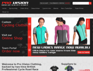 provisionclothing.co.uk screenshot