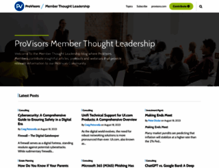 provisorsthoughtleadership.com screenshot
