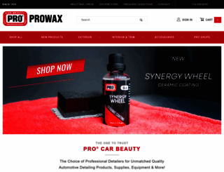 prowax.com screenshot