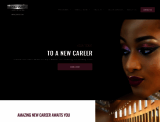 prowayhairschool.com screenshot