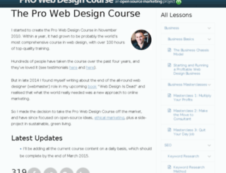 prowebdesigncourse.com screenshot