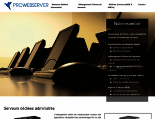 prowebserver.fr screenshot