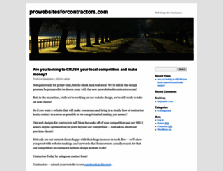 prowebsitesforcontractors.com screenshot