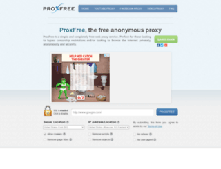 proxfree.org screenshot