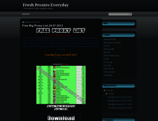 proxieseveryday.blogspot.com screenshot