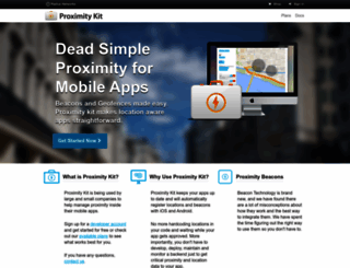 proximitykit.radiusnetworks.com screenshot